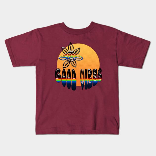 Good vibes Kids T-Shirt by Sinmara